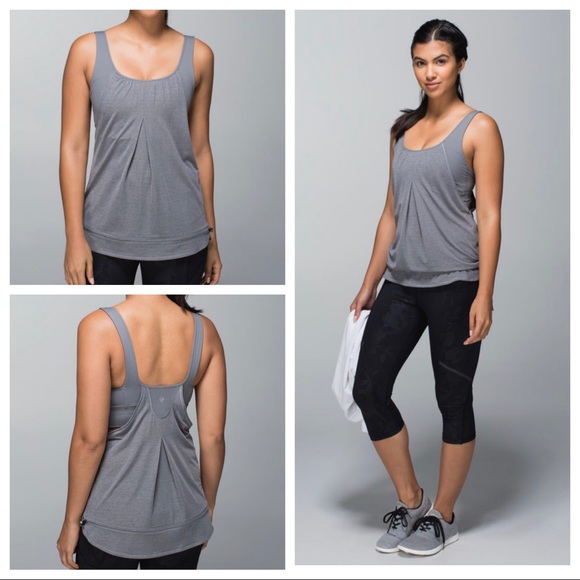 lululemon athletica Tops - Lululemon Run Times Tank - Gray Grey
